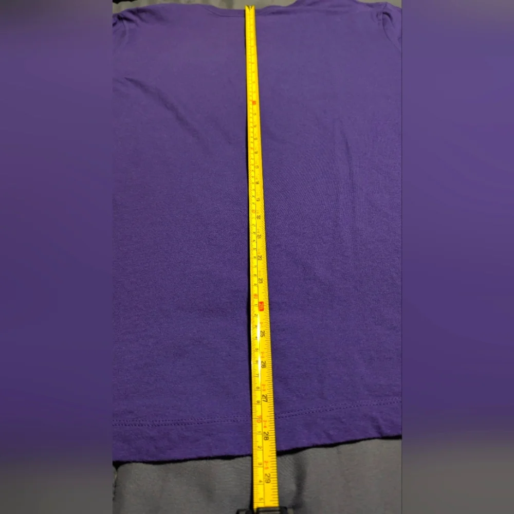 LSU 2019 College Football National Champions Purple Unisex T-shirt Size Large - Picture 10 of 10